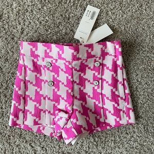 Janie and jack toddler shorts. Pink and white check